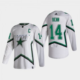 Dallas Stars Jamie Benn 14 2020-21 Reverse Retro Authentic Shirt - Mannen